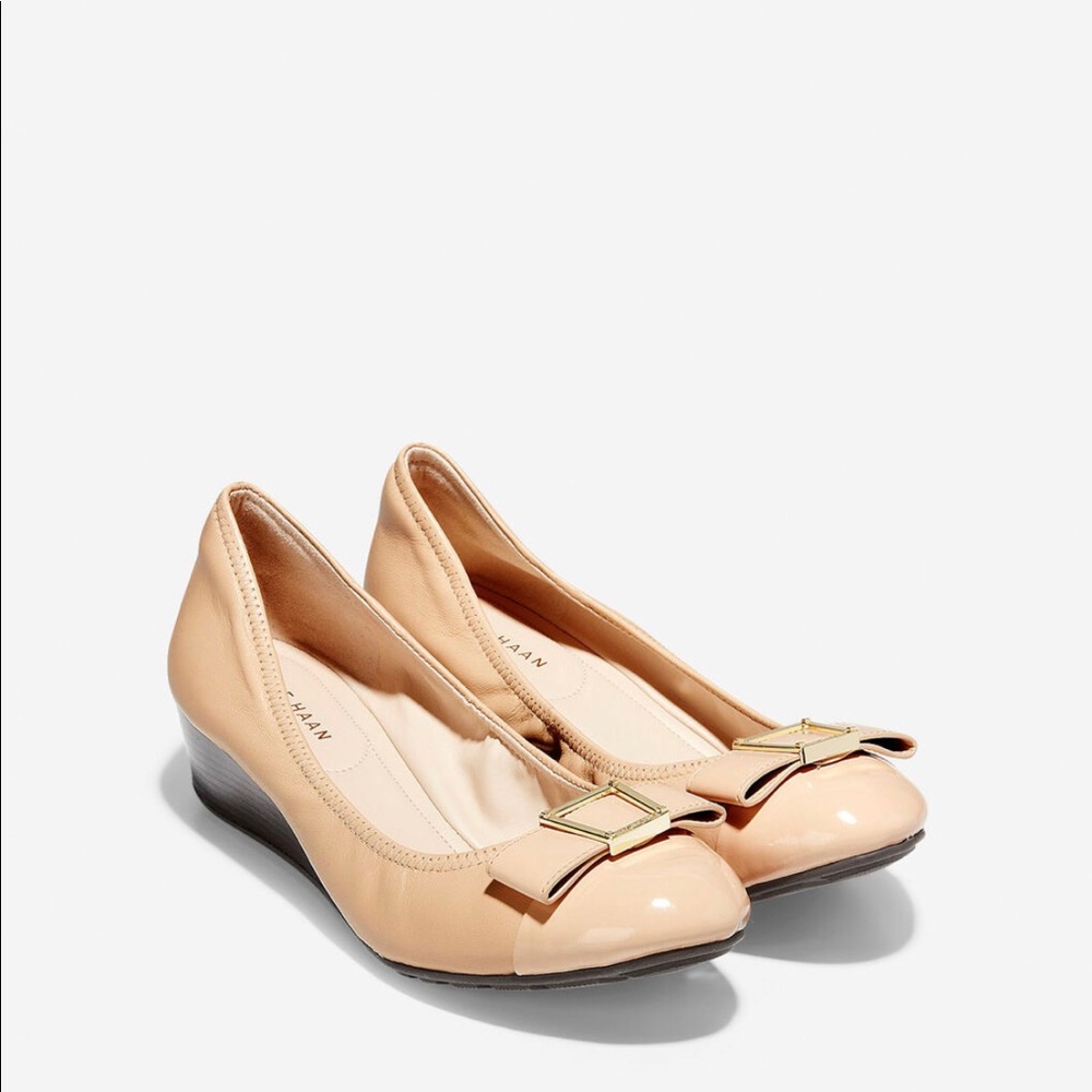Cole Haan Emory Bow Wedges New Size 10